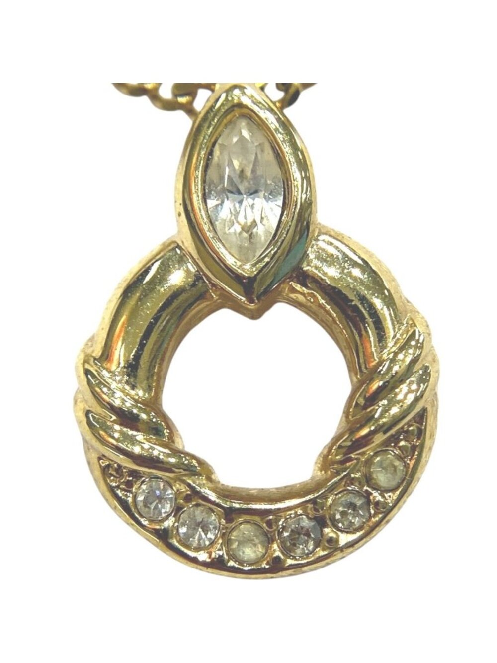 Dior Circle Rhinestone Necklace 22